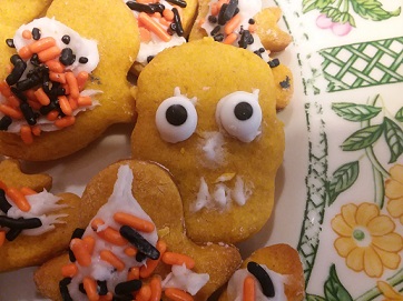 Halloween vegan pumpkin&nbsp;cookies