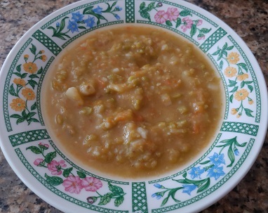 Green split peas&nbsp;soup